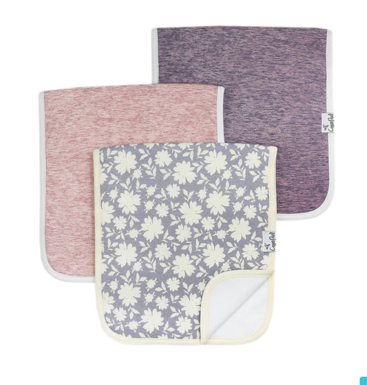 Lacie Burp Cloths Pack Of 3-Copper Pearl