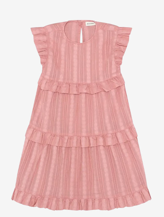 Ruffled Rose Dress-Minymo