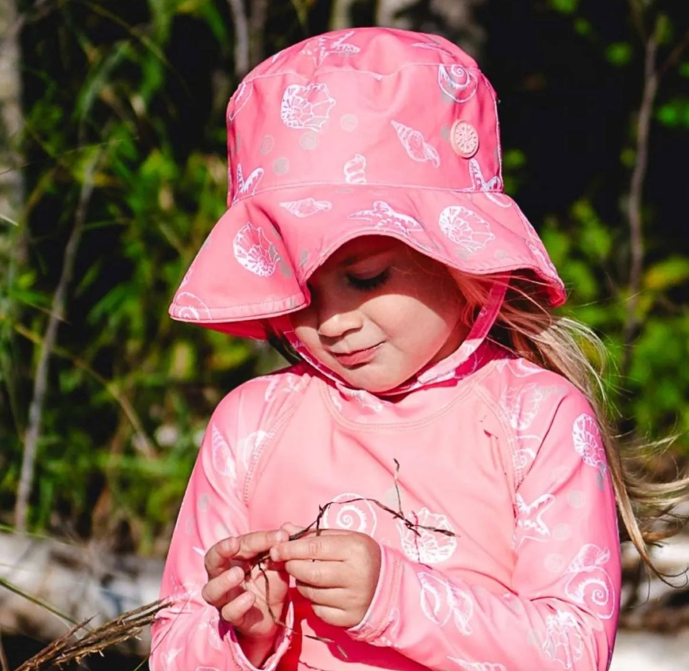 Seashell Swim Sun Hat-Calikids