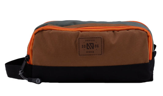 Brown and Green Pencil Case-Nano