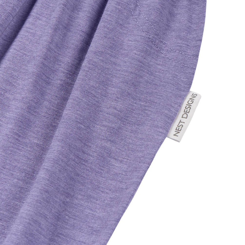 Violet Blooms Bamboo Jersey Harem Pants-Nest Designs