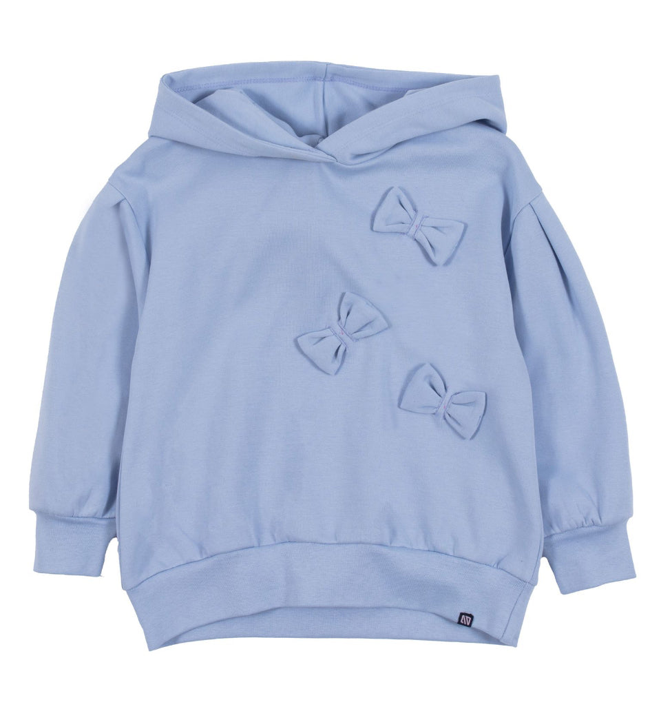 Soft Blue Hooded Sweater -Nano