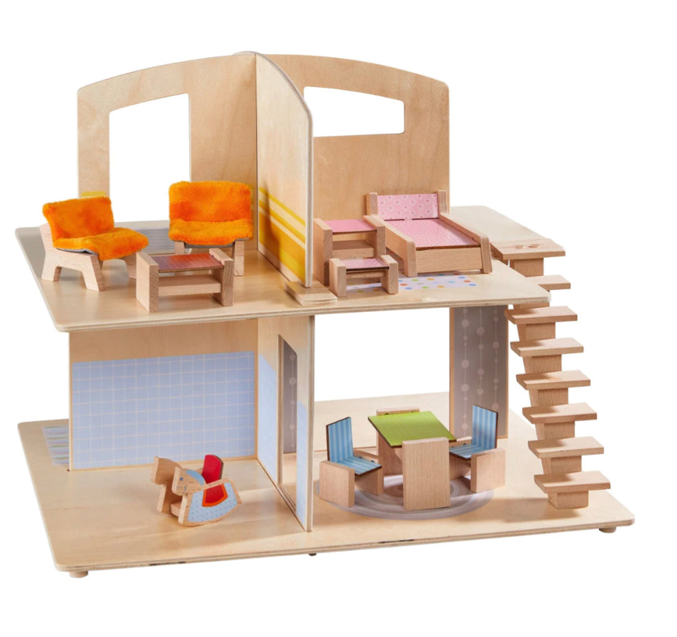 Little Friends Dollhouse Town Villa with Furniture-Haba