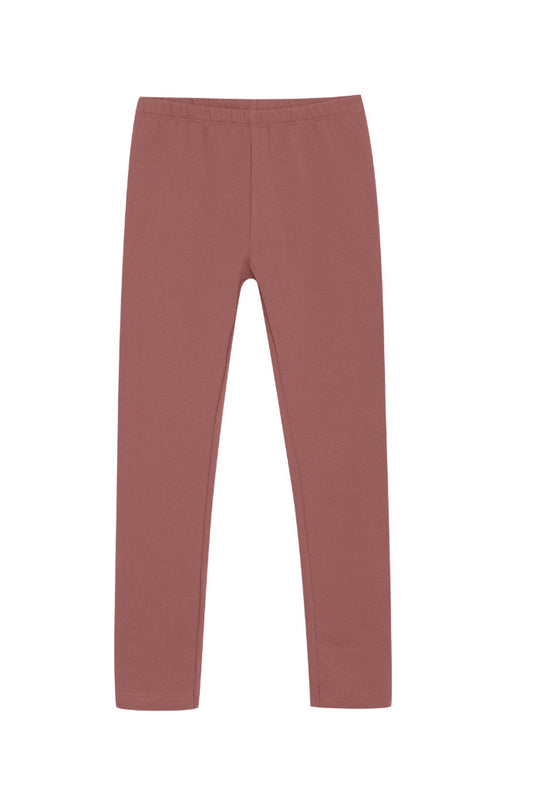 Muted burgundy Leggings-MinyMo