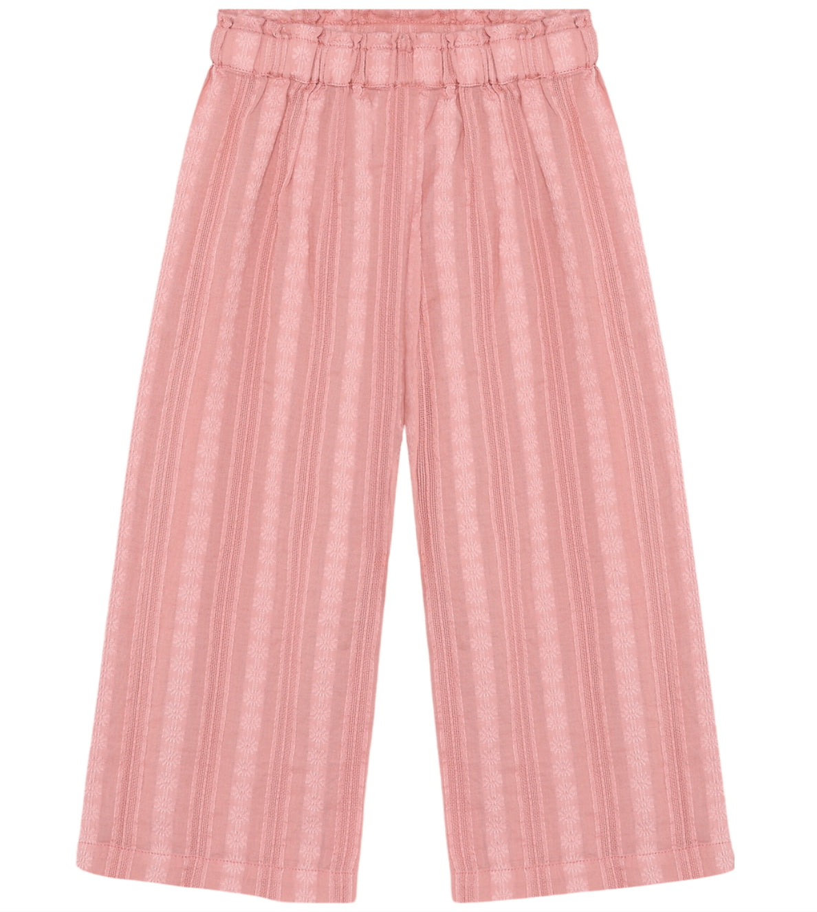 Rose 3/4 Length Pants With Elastic Waist Band-Minymo