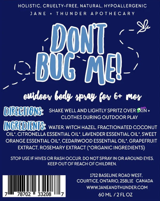 Don’t Bug Me! Bug Spray-Jane+Thunder