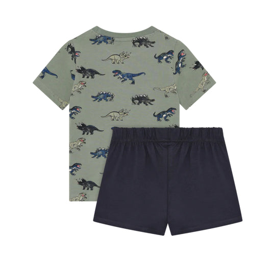 2 Piece Dino Knit Top and Short Set-Minymo