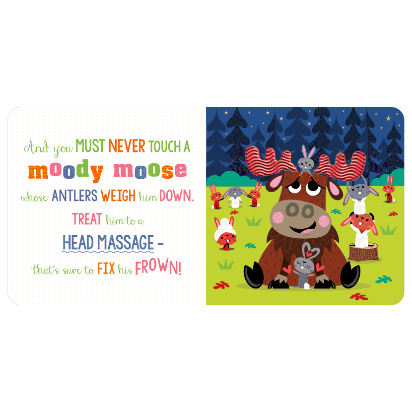 Never Touch a Moody Moose-Make Believe Books