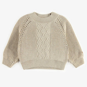Cream Knitted Sweater-Souris Mini-Infant And Child