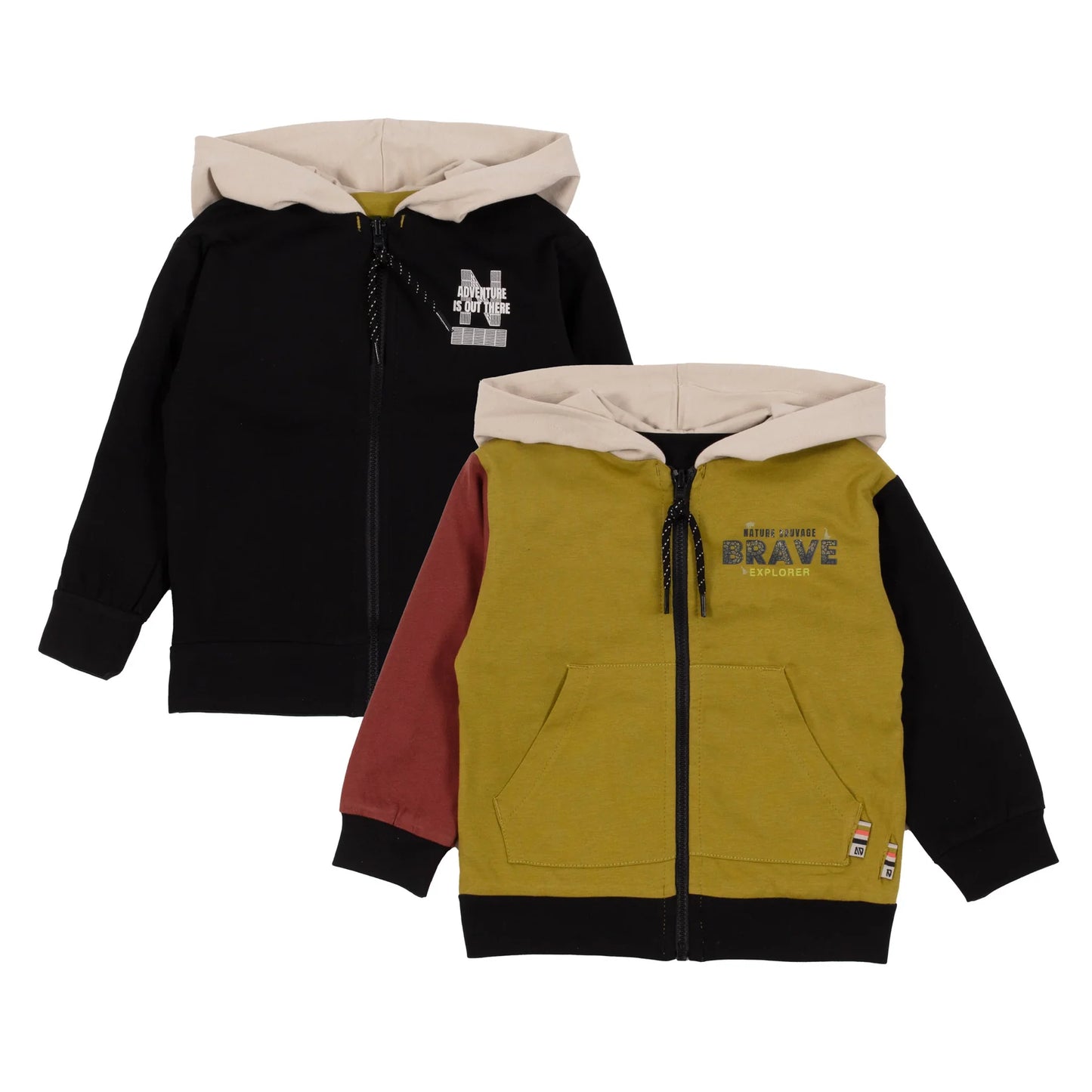 Brave Baby Reversible Zipper Hoodie Nano