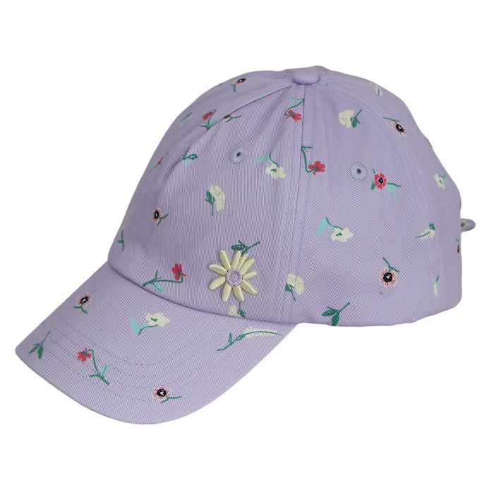 Mauve Floral Bud Ball Cap Calikids