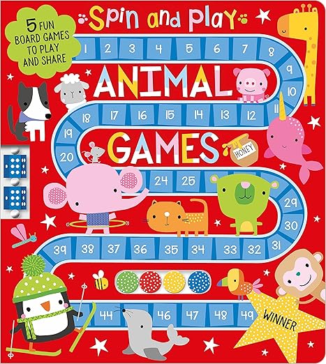 Spin and Play Animal Games -Make Believe Books