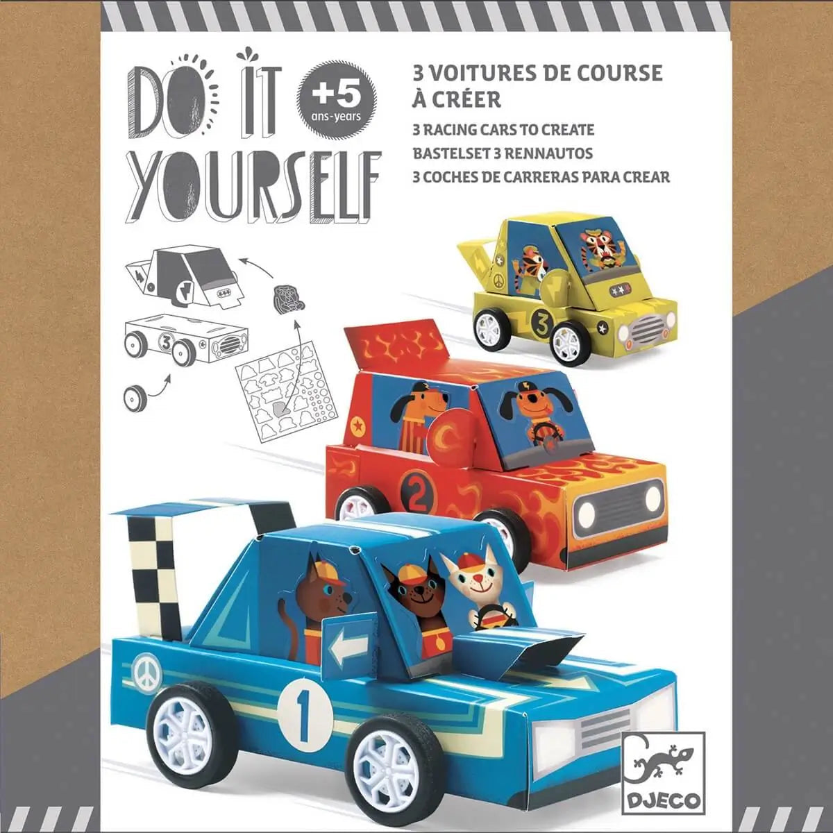 Do It Yourself Race Cars -Djeco