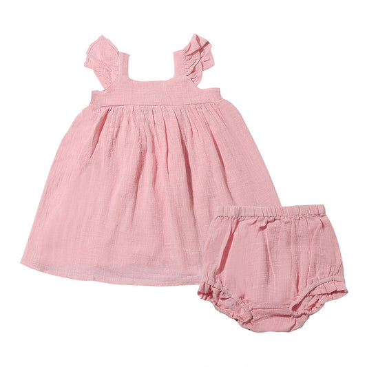 Shelly Gauze Dress and Diaper Cover- Vignette Baby