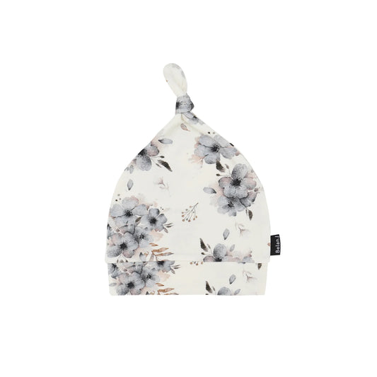 Frosty Floral Bamboo Knotted Hat-Belan.J