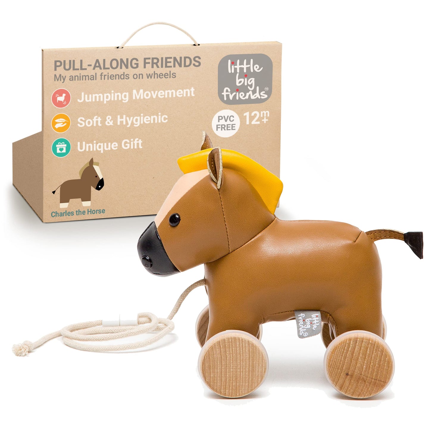 Charles The Horse Tag A Long Pull Toy-Little Big Friends