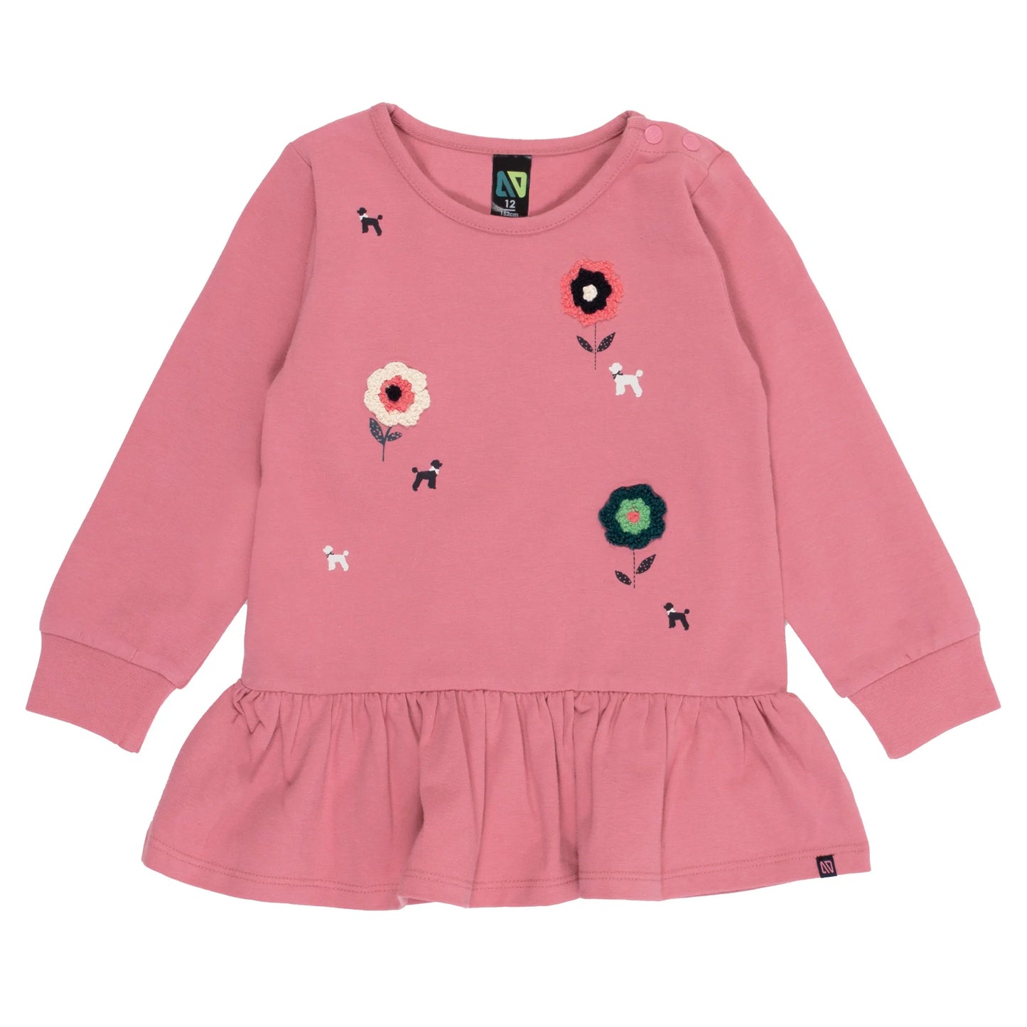 Rose Ruffled Tunic Baby Girl-Nano