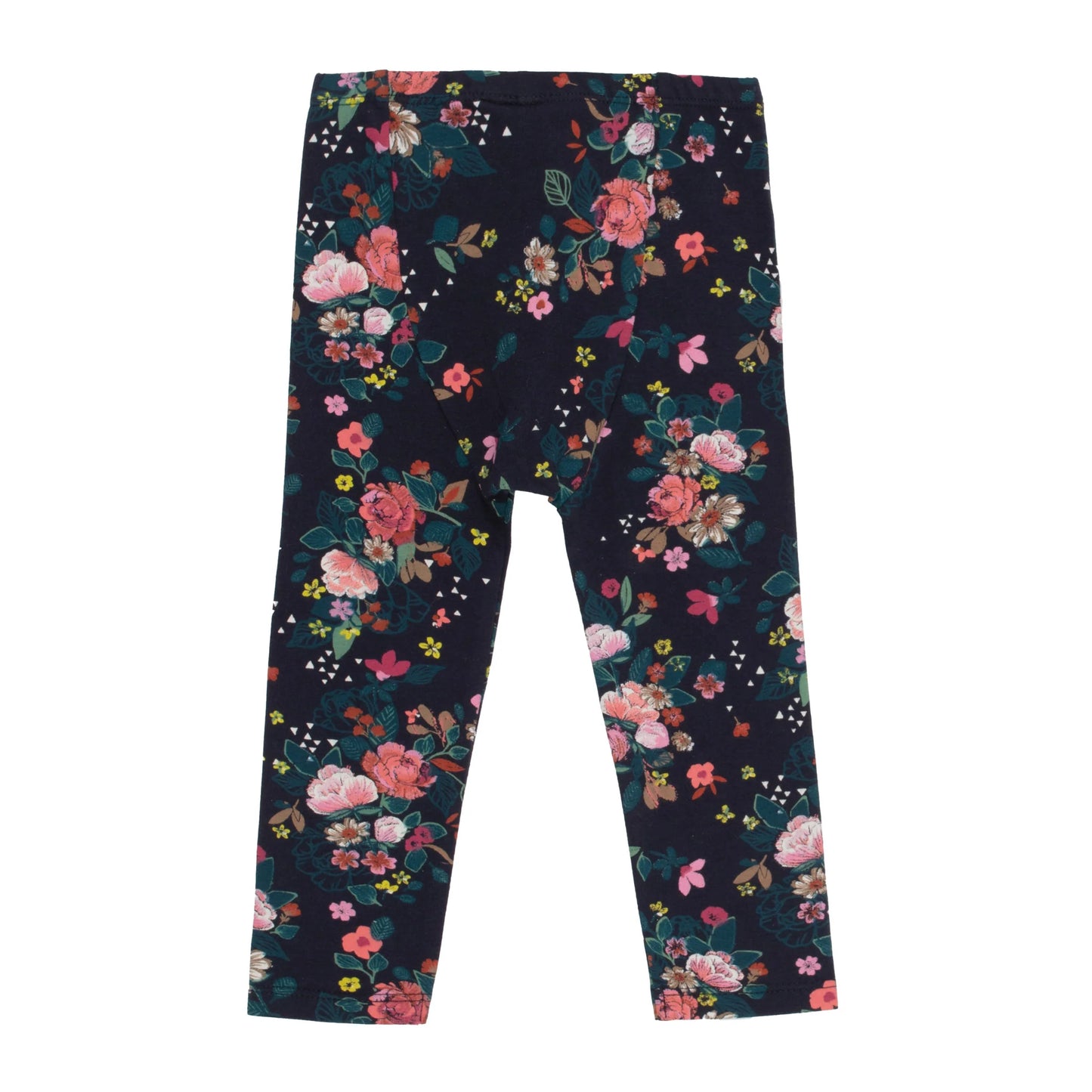 Navy Floral Baby Leggings-Nano