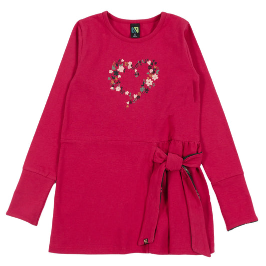 Hot Pink Knit Tunic with Tie-Nano