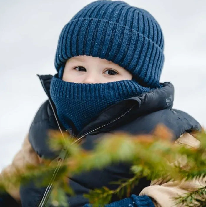 Plush Lined Knit Cotton Hat-Calikids