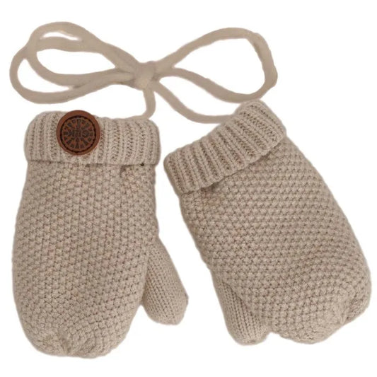 Plush Lined Knit Soft Touch Mittens 6 Colours-Calikids