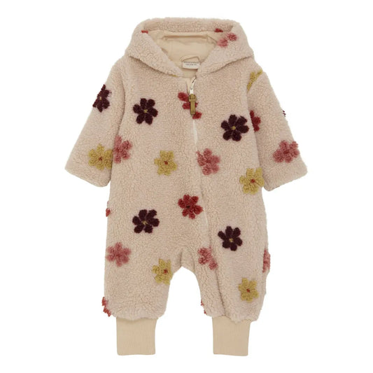 Flower Lined Sherpa Wholesuits for Baby -MinyMo