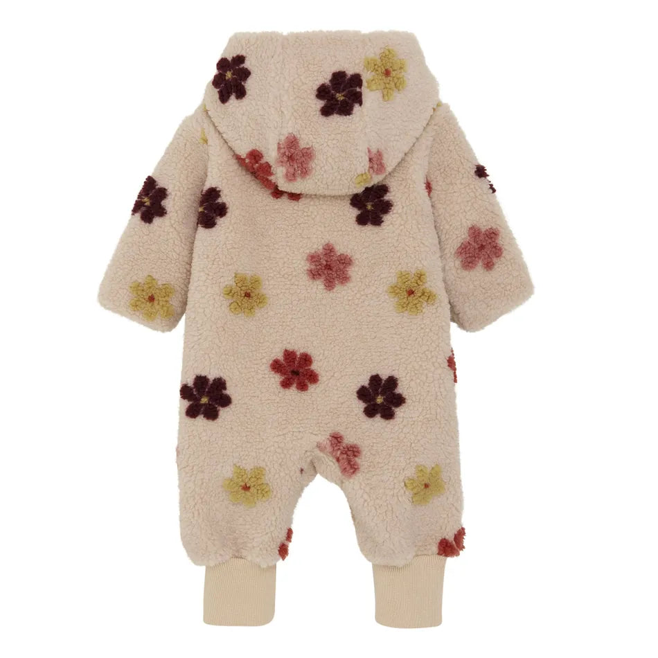 Flower Lined Sherpa Wholesuits for Baby -MinyMo