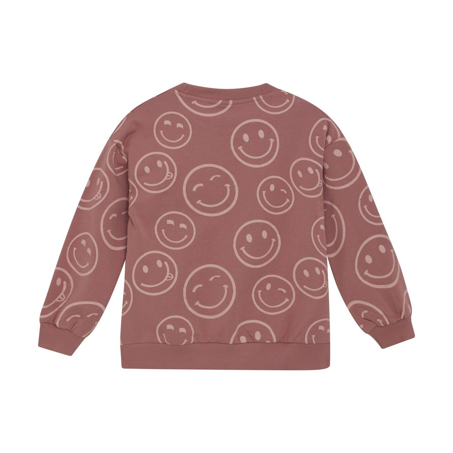 Happy Face Sweatshirt in Rose-Minymo