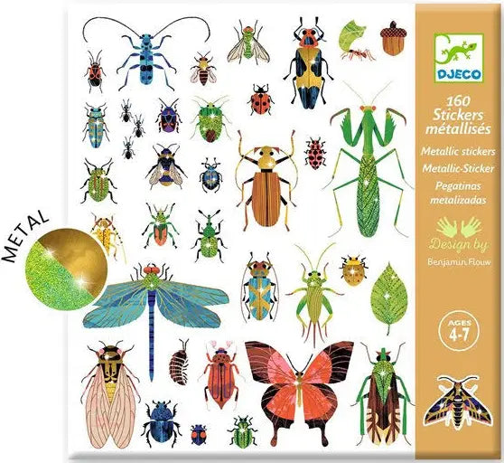 Metallic Bug Stickers