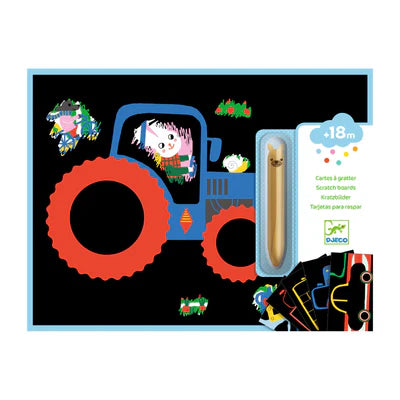 Learning About Vehicles Scratch Cards