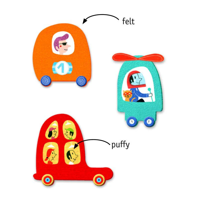 Reusable Stickers Vehicles -Djeco