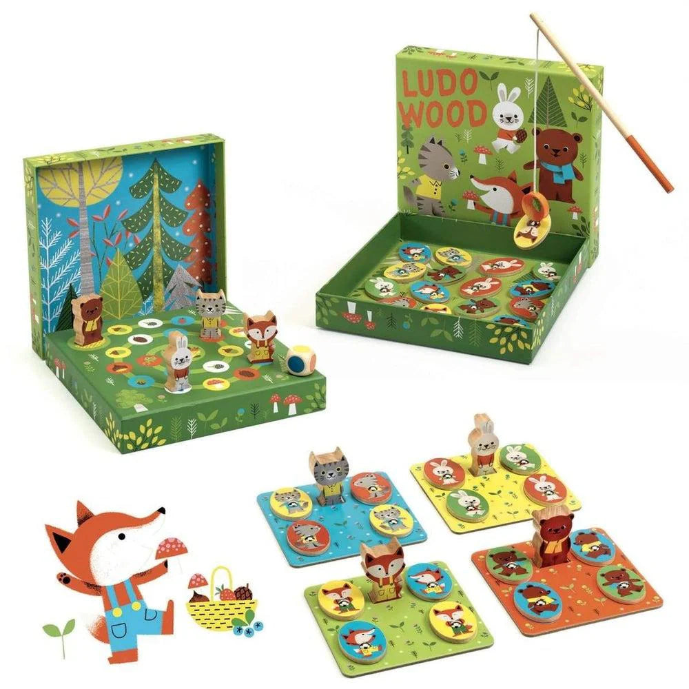 Ludo Wood -4 Games Set -Djeco