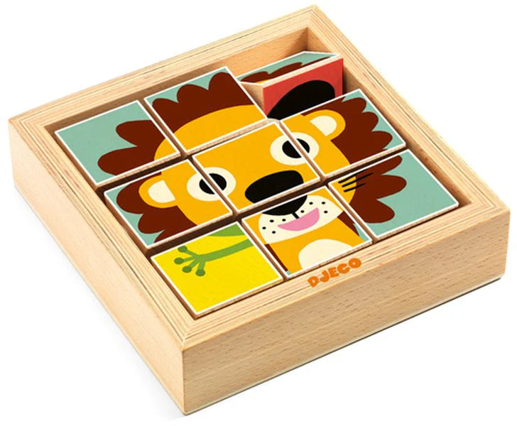 Tournanimo /Animoroll Wooden Puzzle Djeco- 2 Styles