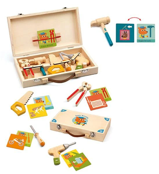 Super Bricolo Wooden Tool Kit -Djeco