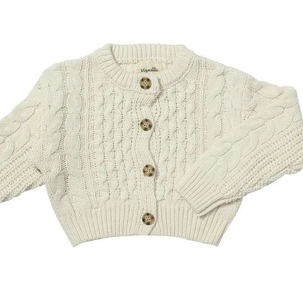 Evelyn Cable Knit 100% Cotton Sweaters 2 Colours