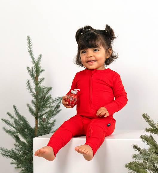 Santa Red Footless Romper -Belan.J
