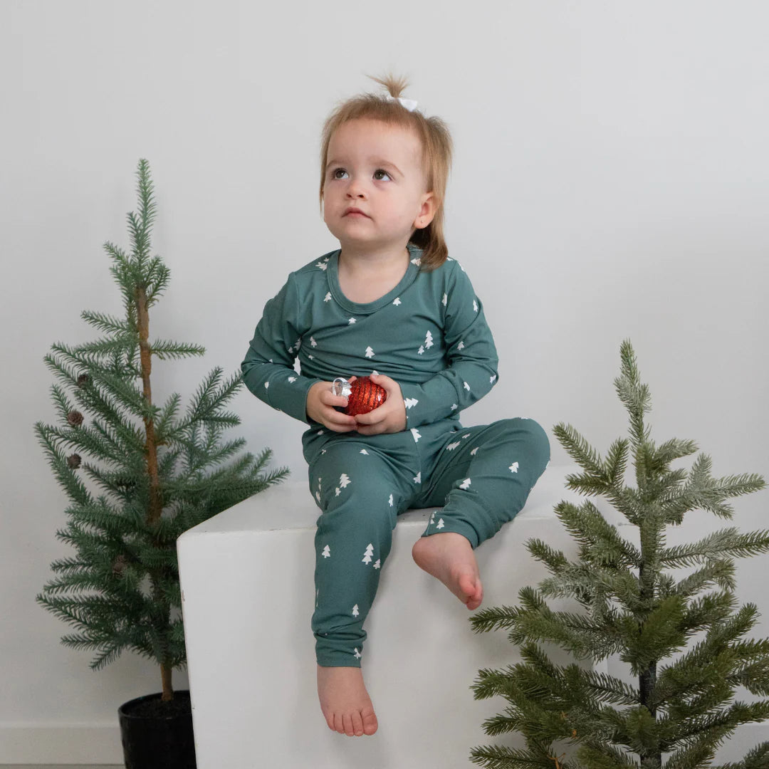 Tiny Trees Green Long Sleeve PJ Set-Belan.J