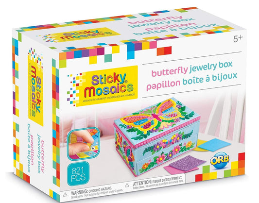 Sticky Mosaics Butterfly Jewelry Box