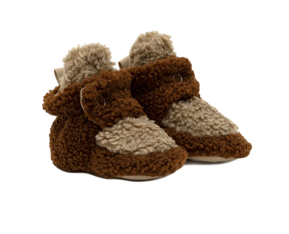 Robeez-Sherpa-Fuzzy Snap Booties