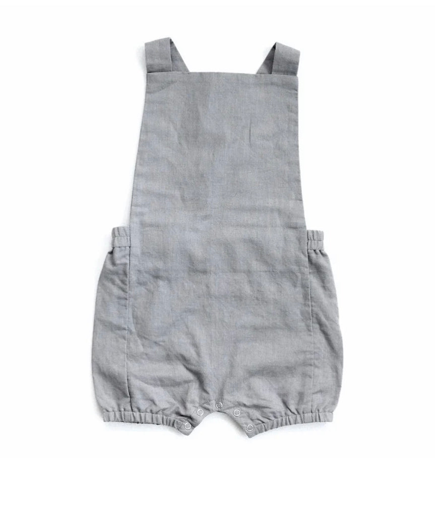 Vintage Linen Romper-Beba Bean