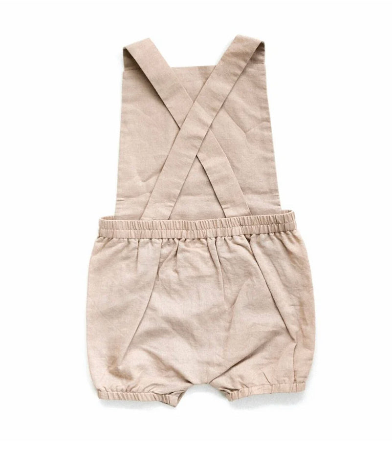 Vintage Linen Romper-Beba Bean