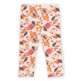 Peach Print 3/4 Length Leggings-Nano