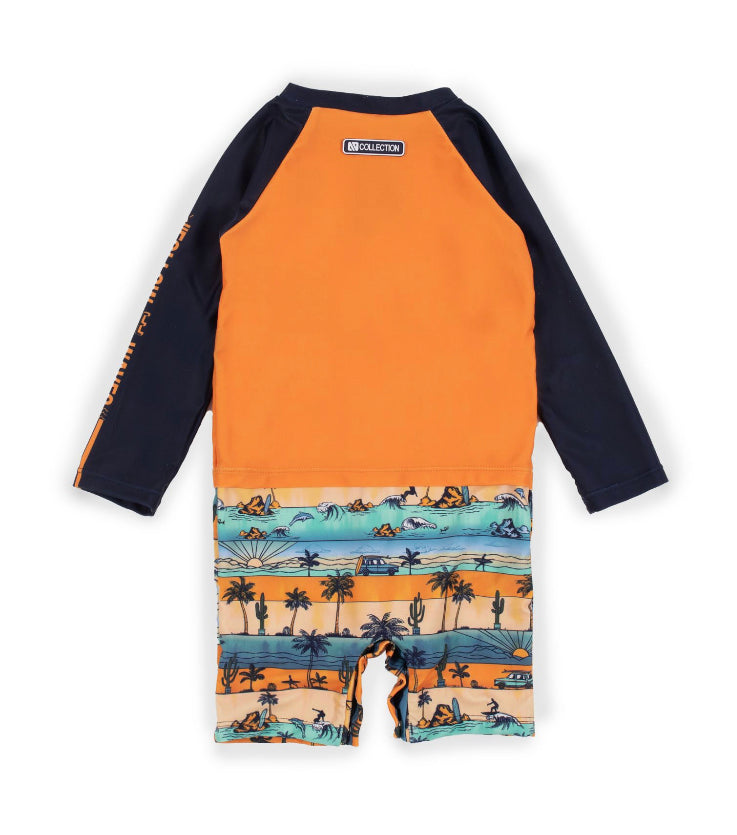 Palm Tree One Piece Rash Guard-Nano