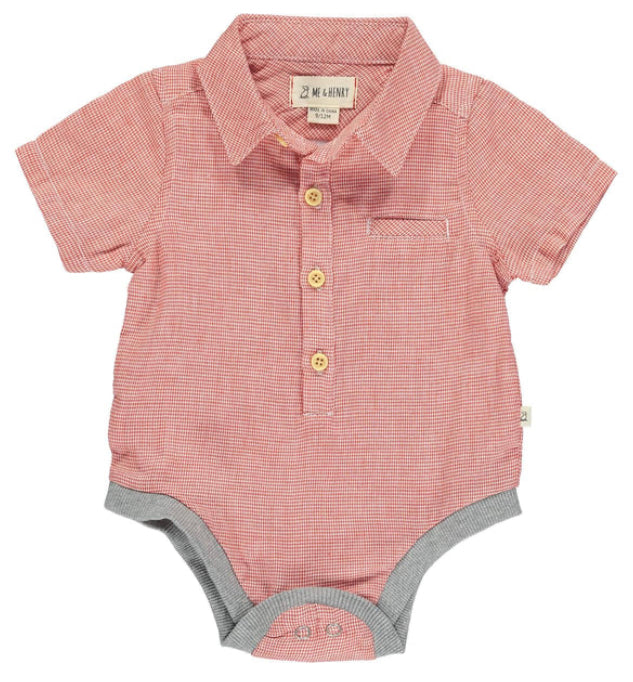 Helford Woven Micro Checked Onsie- 3 Colours -Me and Henry