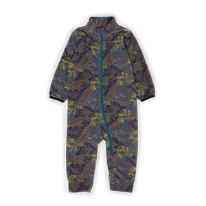 One Piece Fleece Dino and Tree Prints