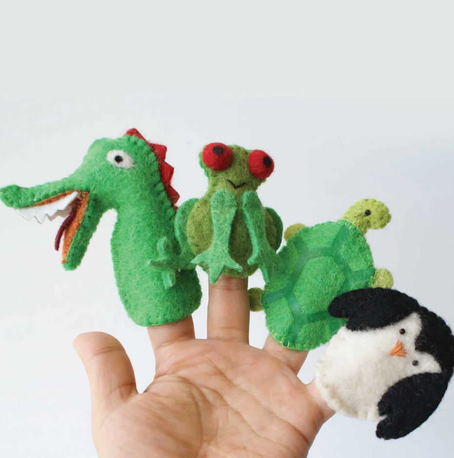 Wool Mobile Finger Puppets-Hamro Village