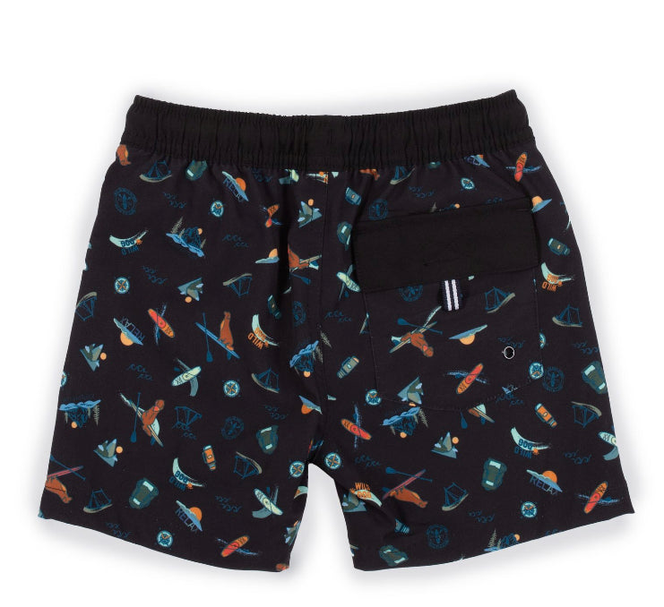 Black Board Shorts-Nano