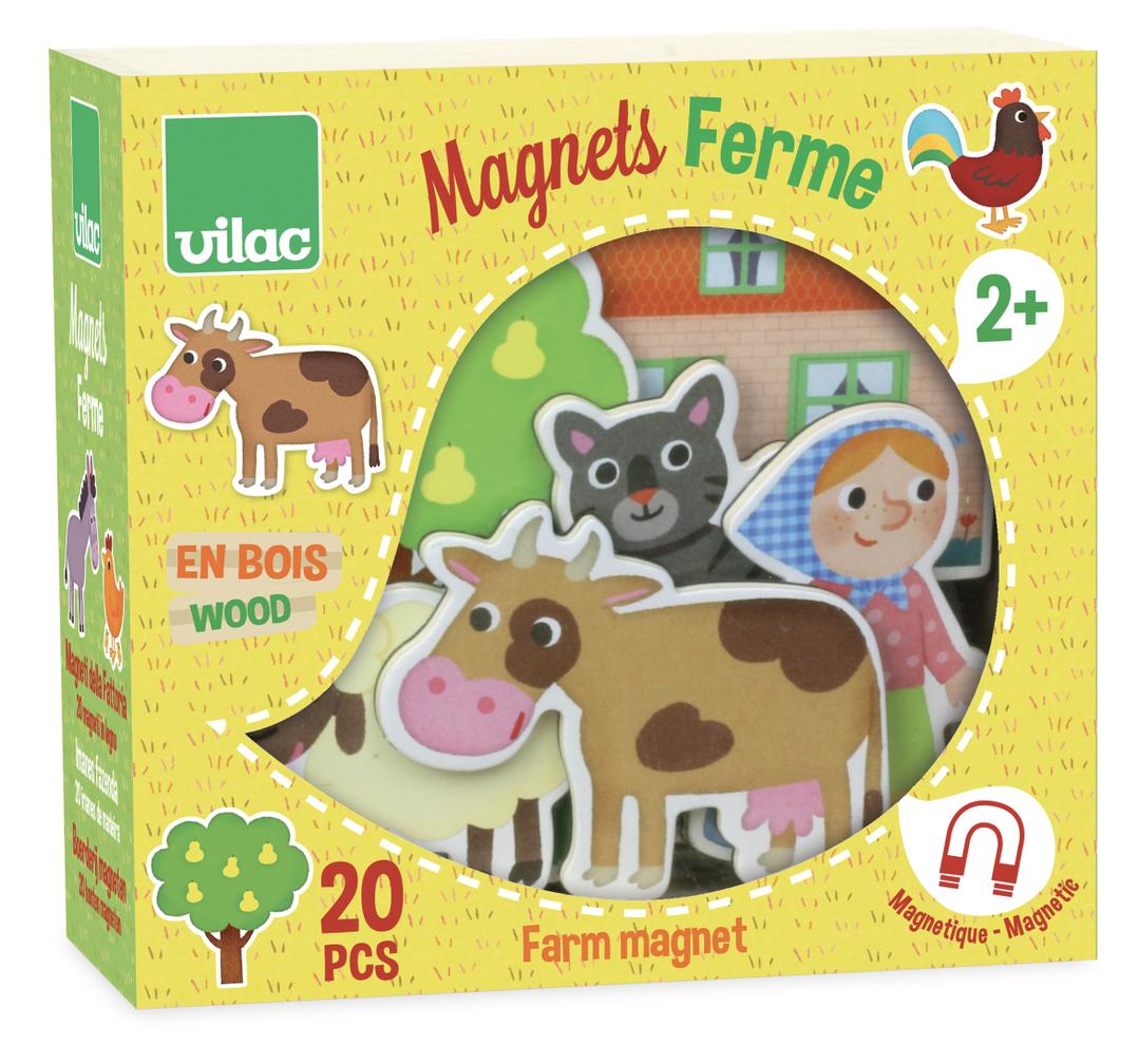 Wooden Farm Magnets