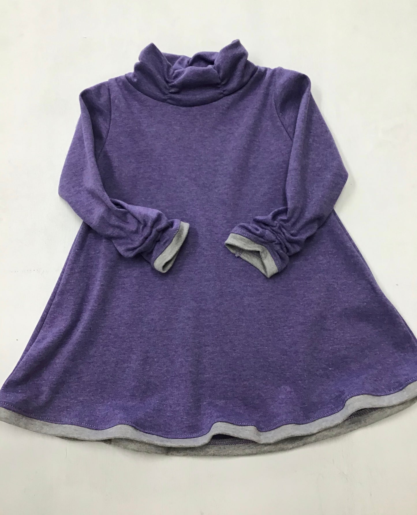 Adjustable Sleeve Knit Dress/Tops With High Neck-Niffers