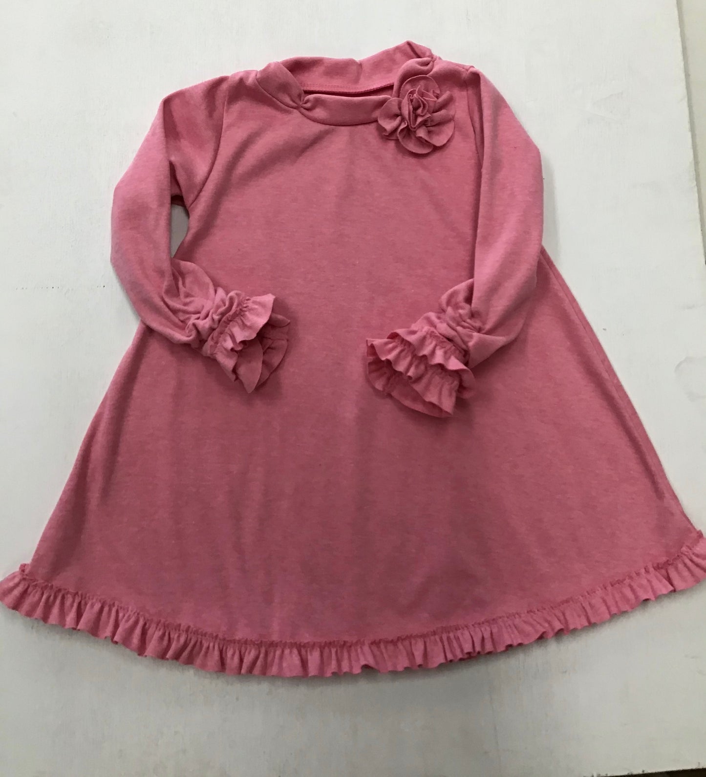 Adjustable Sleeve Knit Dress/Tops With Rose-Niffers